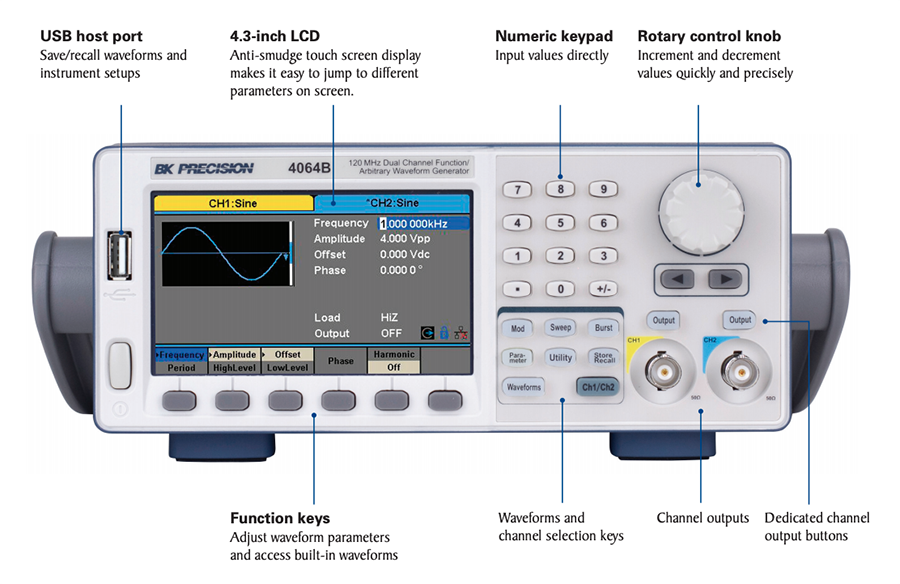 B&K Precision 4060B Function/Arbitrary Waveform Generators